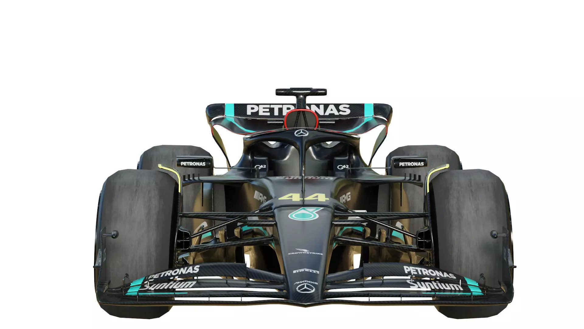 F1 Mercedes W14 2023 3D model_2