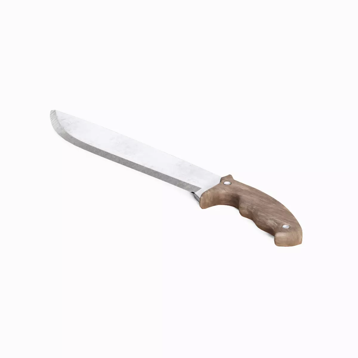 Machete Knife Set Low-poly 3D model_13