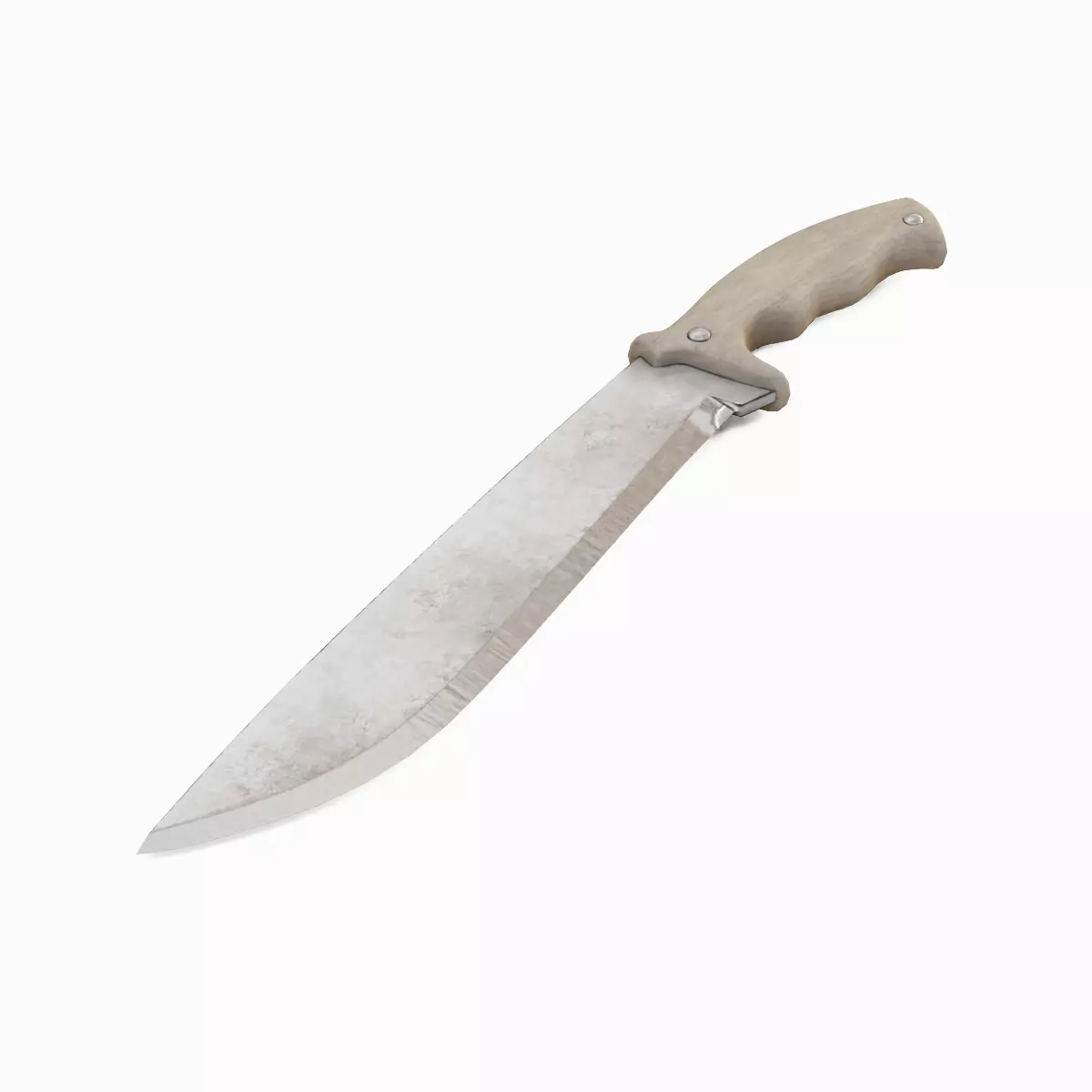 Machete Knife Set Low-poly 3D model_8