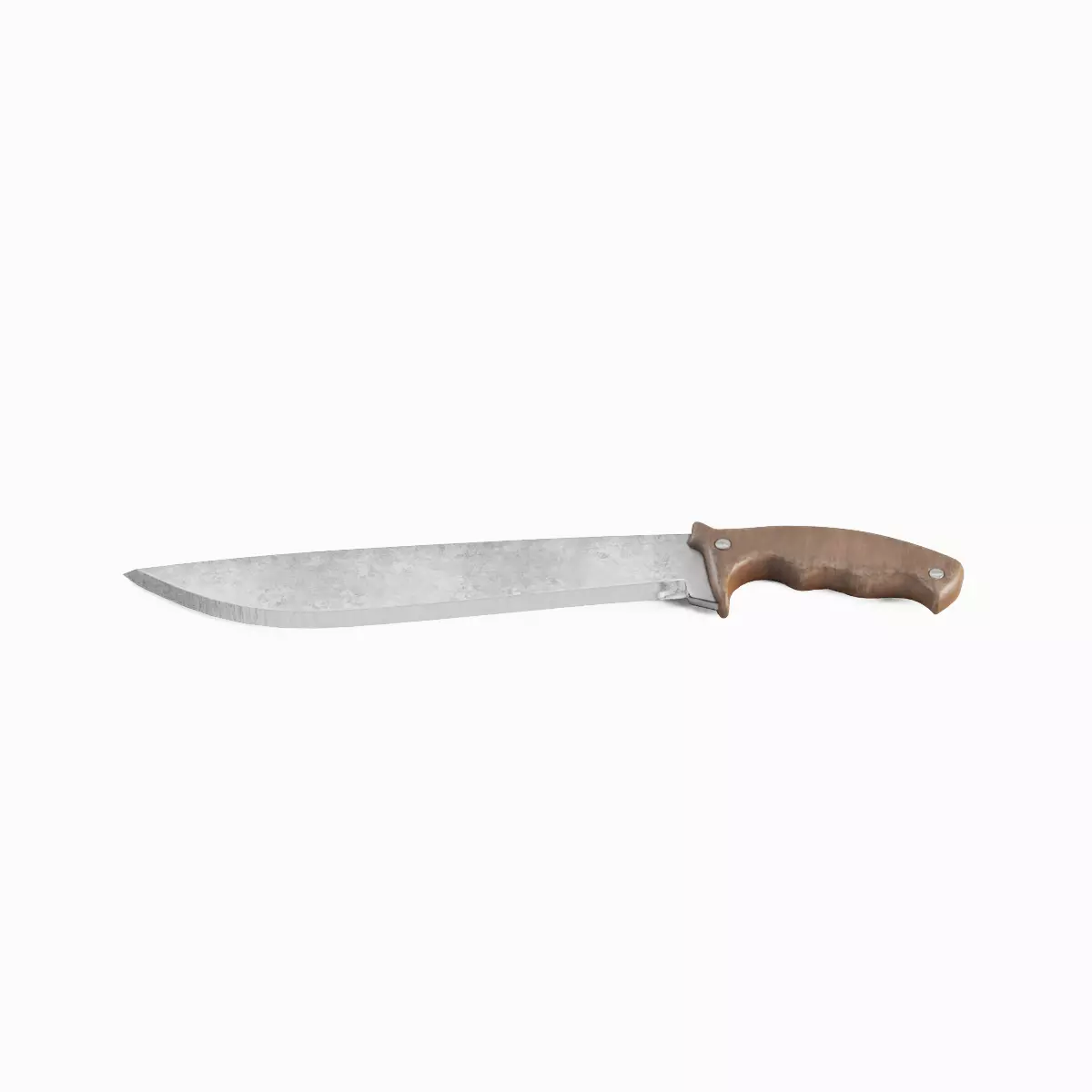 Machete Knife Set Low-poly 3D model_4
