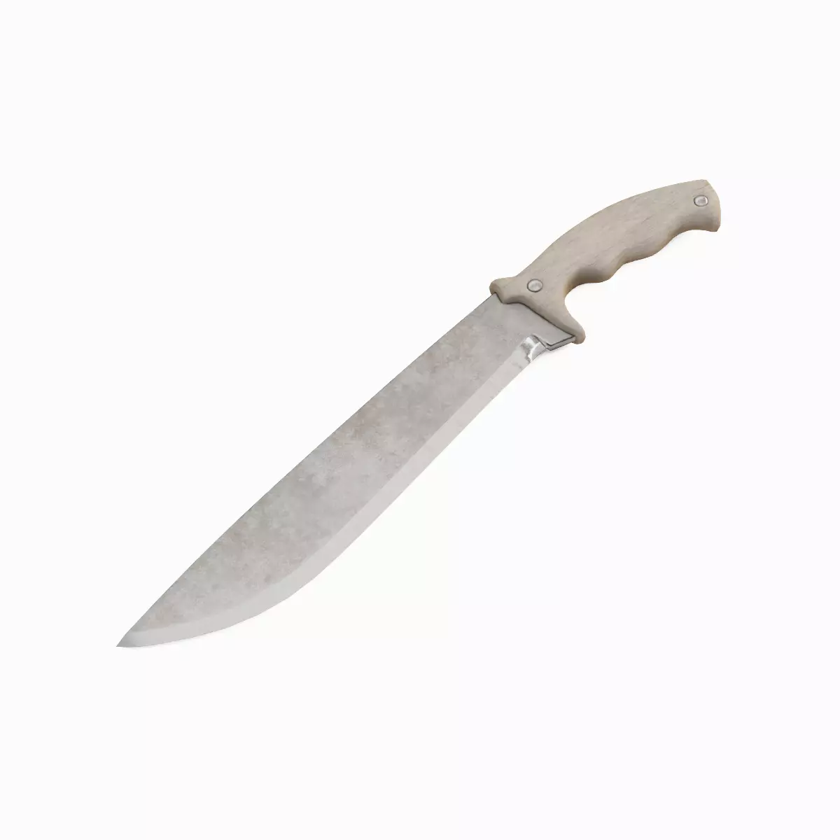 Machete Knife Set Low-poly 3D model_12