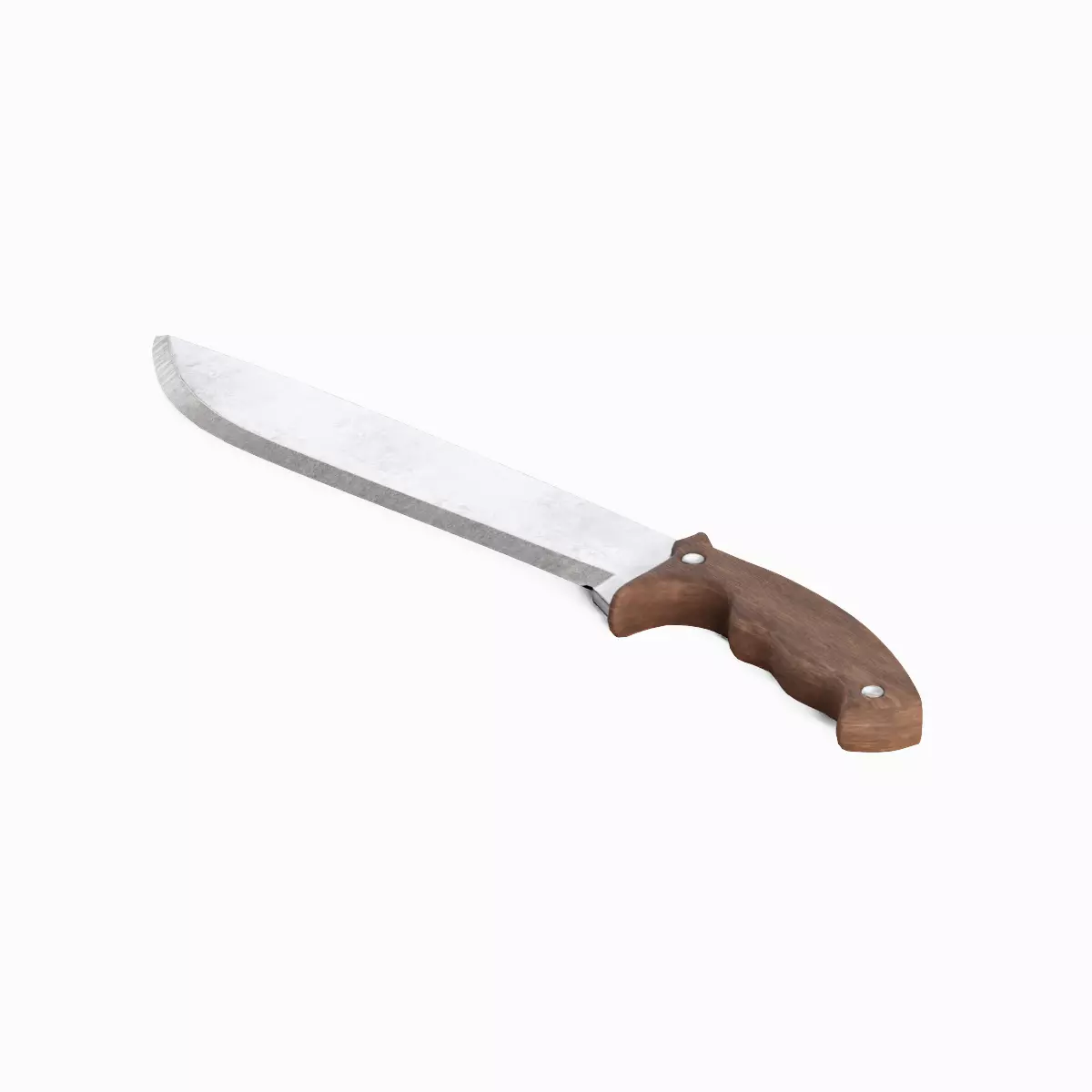 Machete Knife Set Low-poly 3D model_25