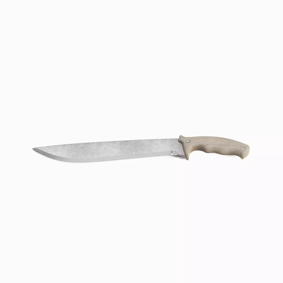Machete Knife Set Low-poly 3D model_11