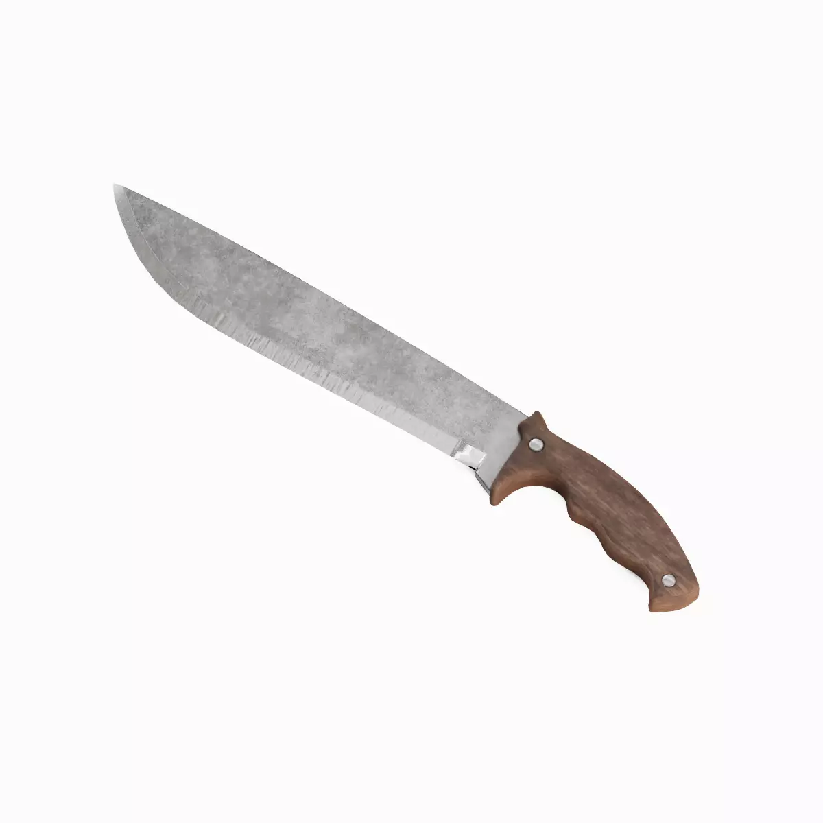 Machete Knife Set Low-poly 3D model_28