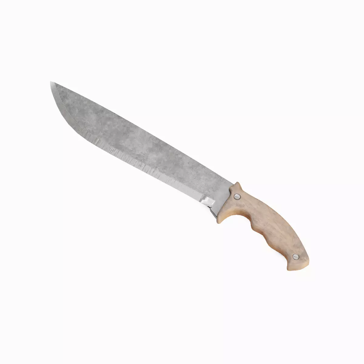 Machete Knife Set Low-poly 3D model_22