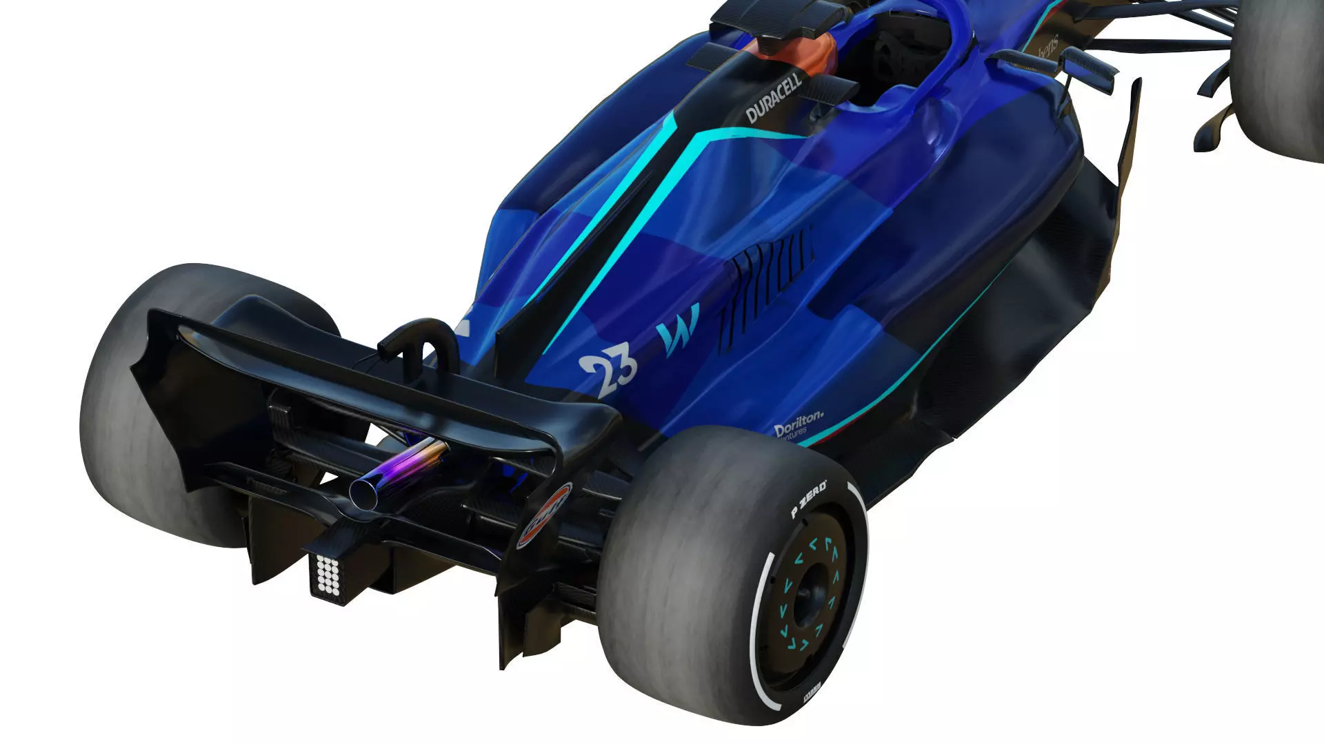 F1 Williams FW45 2023 3D model_9