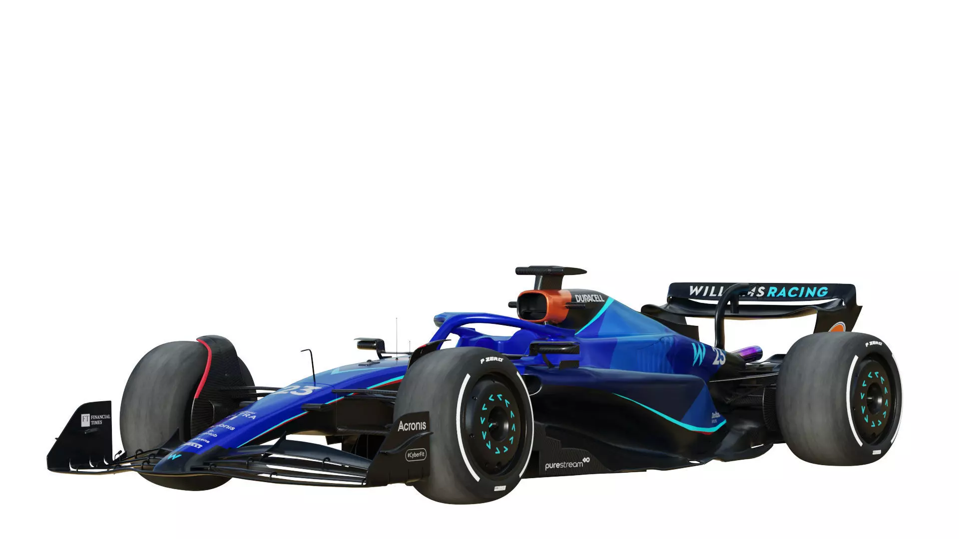 F1 Williams FW45 2023 3D model_2