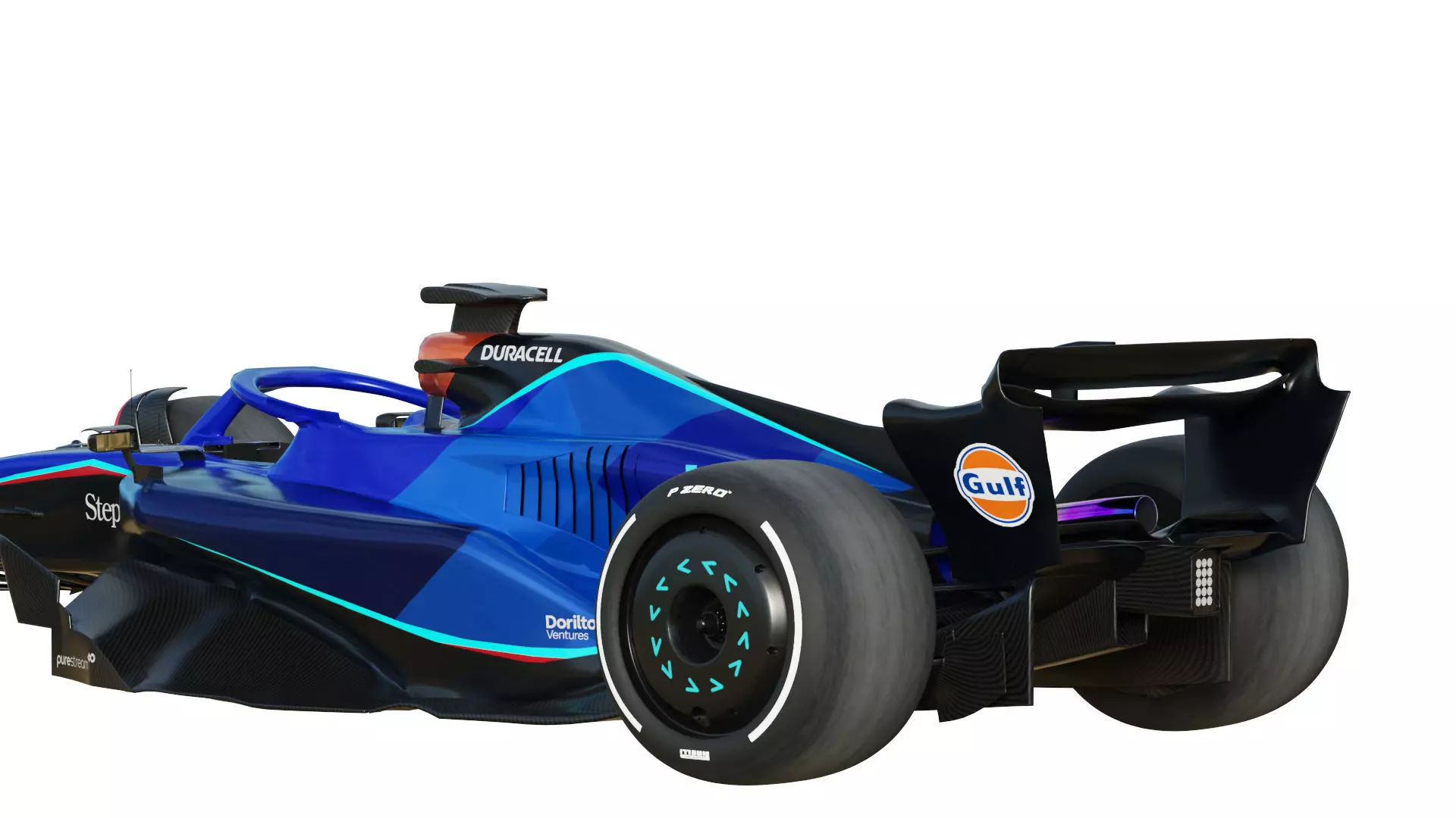 F1 Williams FW45 2023 3D model_8