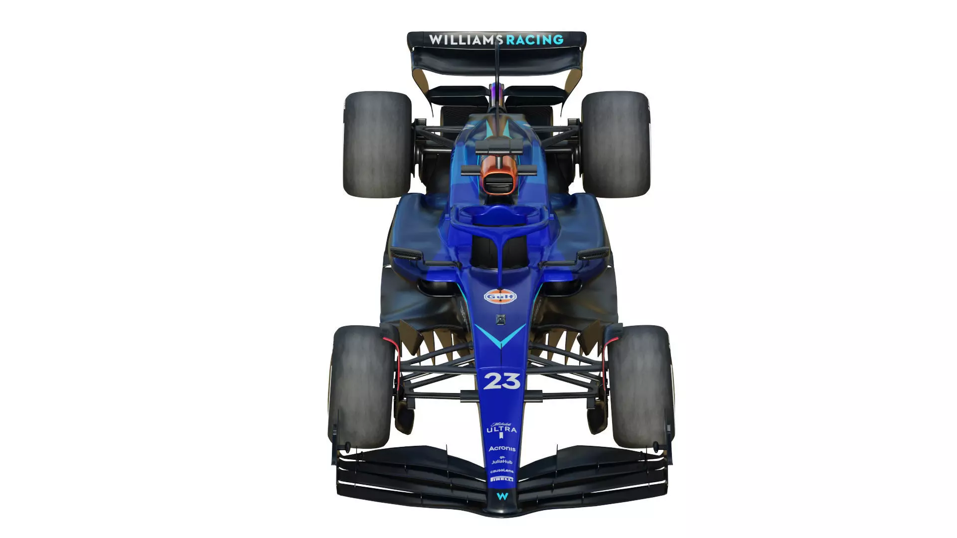 F1 Williams FW45 2023 3D model_4