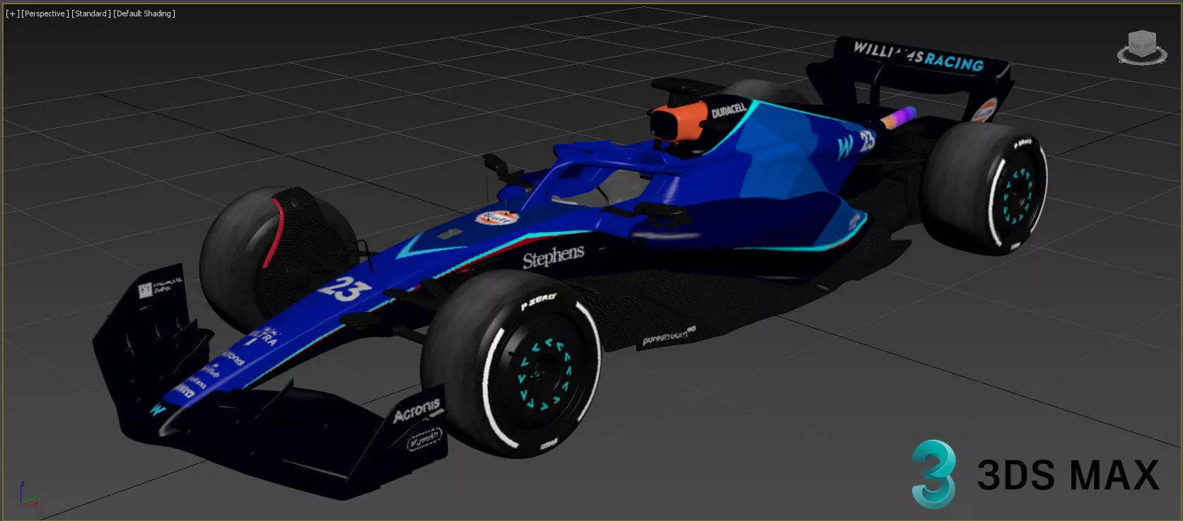 F1 Williams FW45 2023 3D model_19