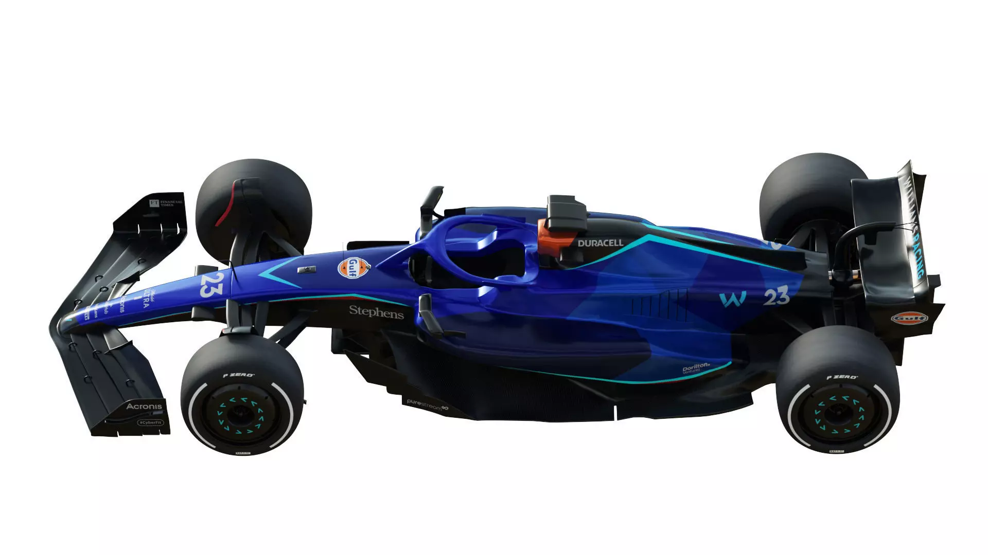 F1 Williams FW45 2023 3D model_15