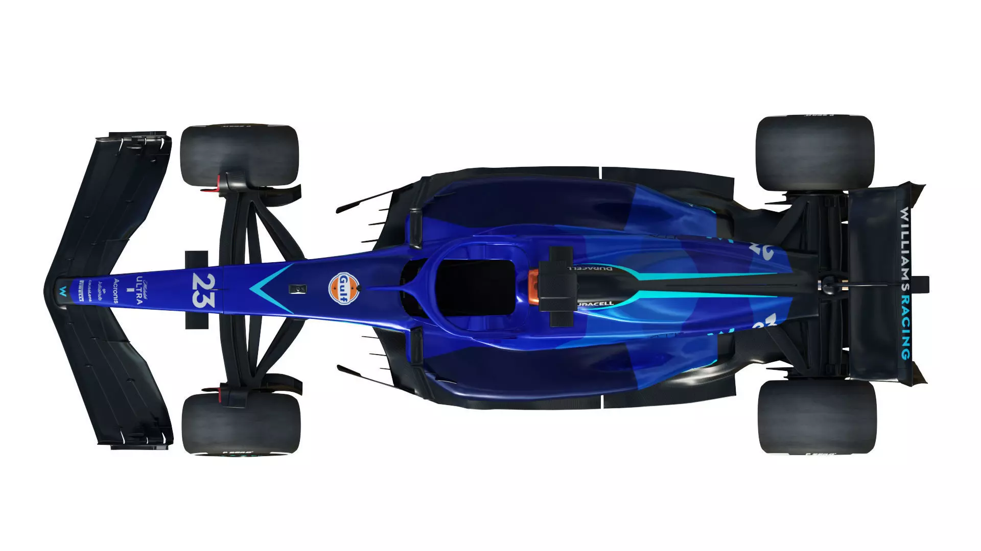 F1 Williams FW45 2023 3D model_16