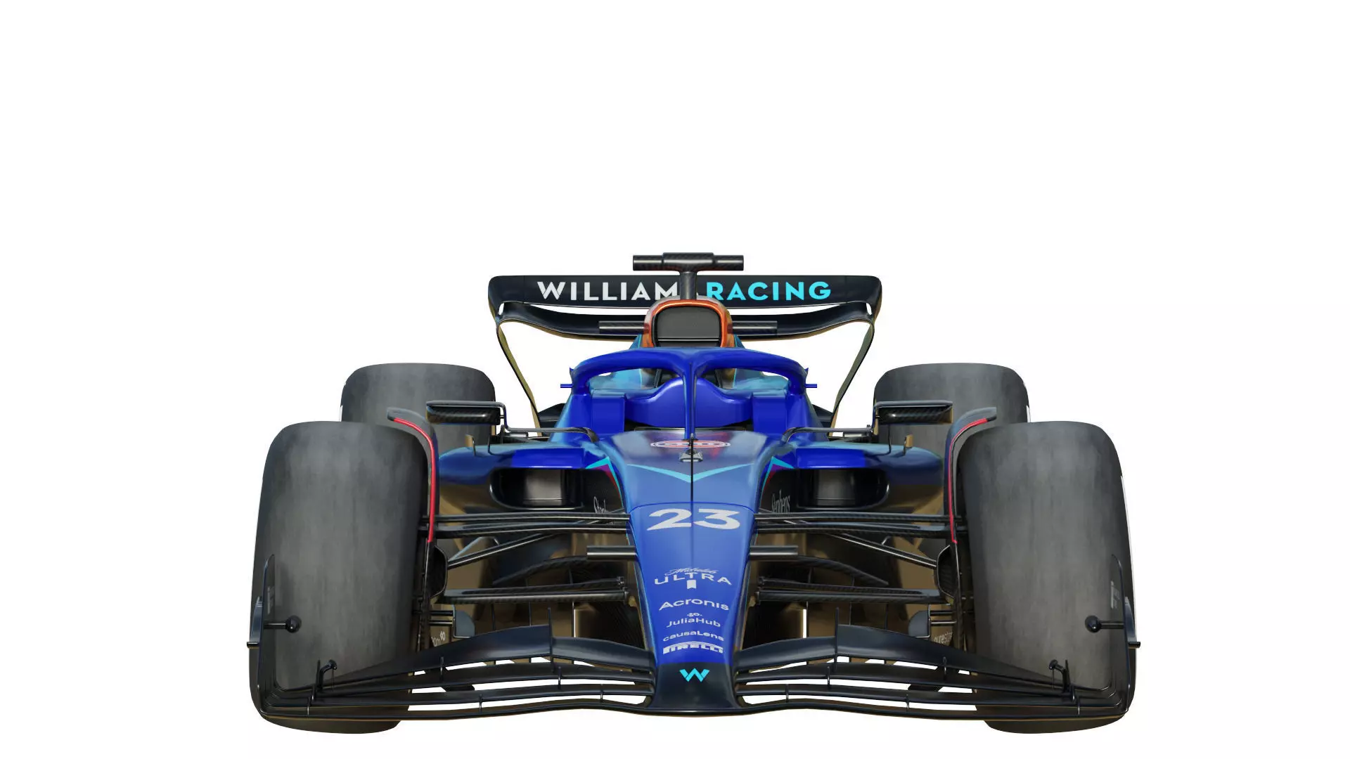 F1 Williams FW45 2023 3D model_3