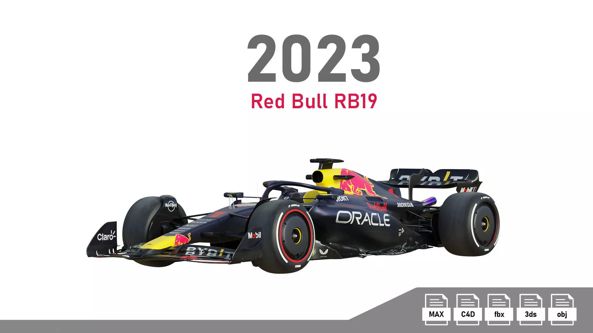 F1 Red Bull RB19 2023 3D model