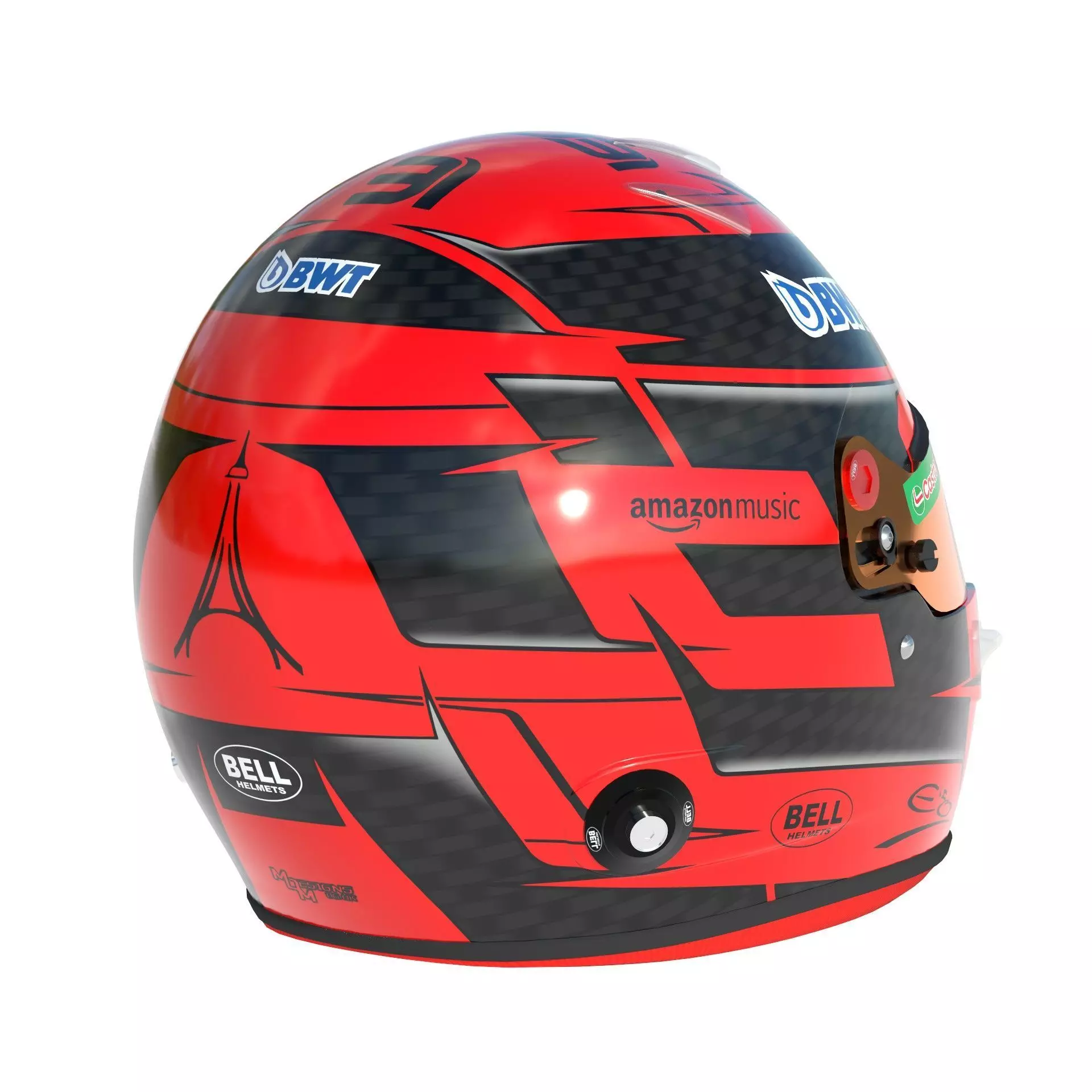 F1 Esteban Ocon Helmet 2024 3D model_7