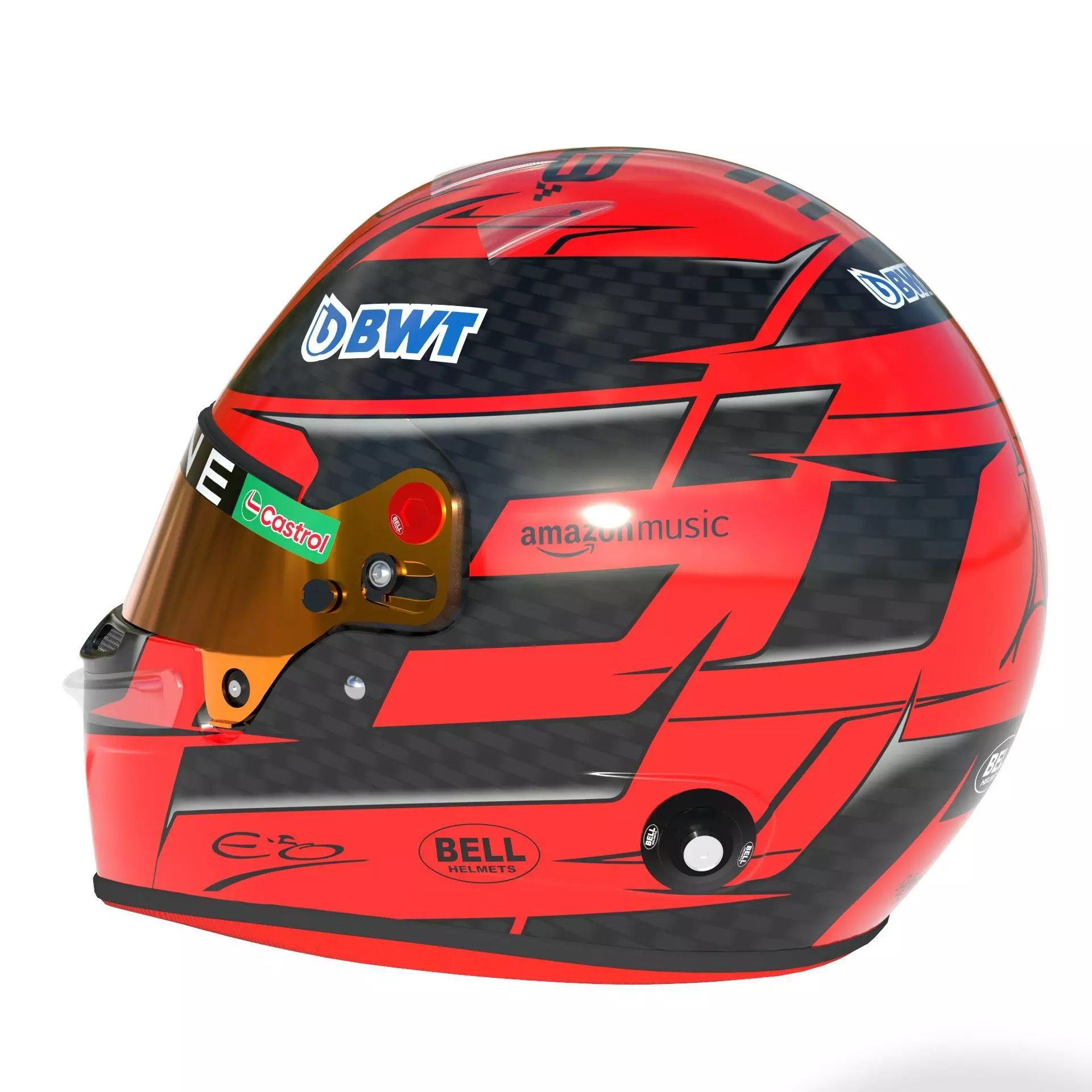 F1 Esteban Ocon Helmet 2024 3D model_5