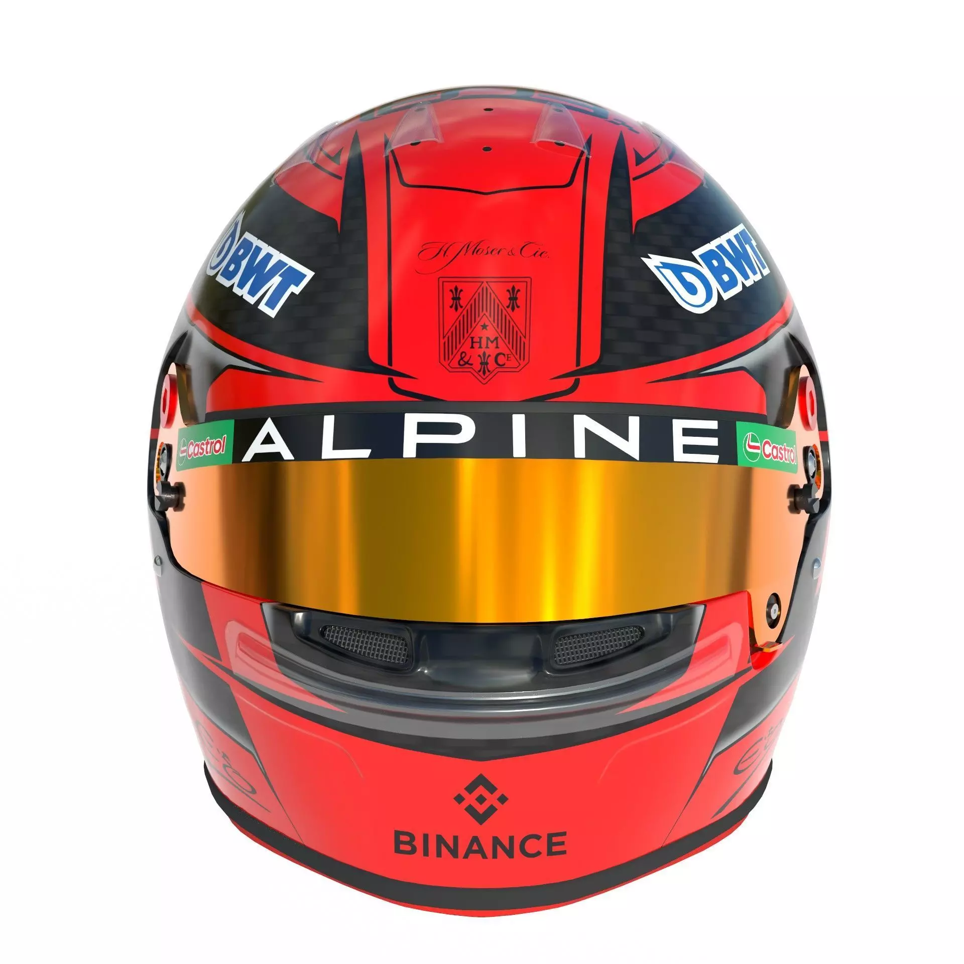 F1 Esteban Ocon Helmet 2024 3D model_1