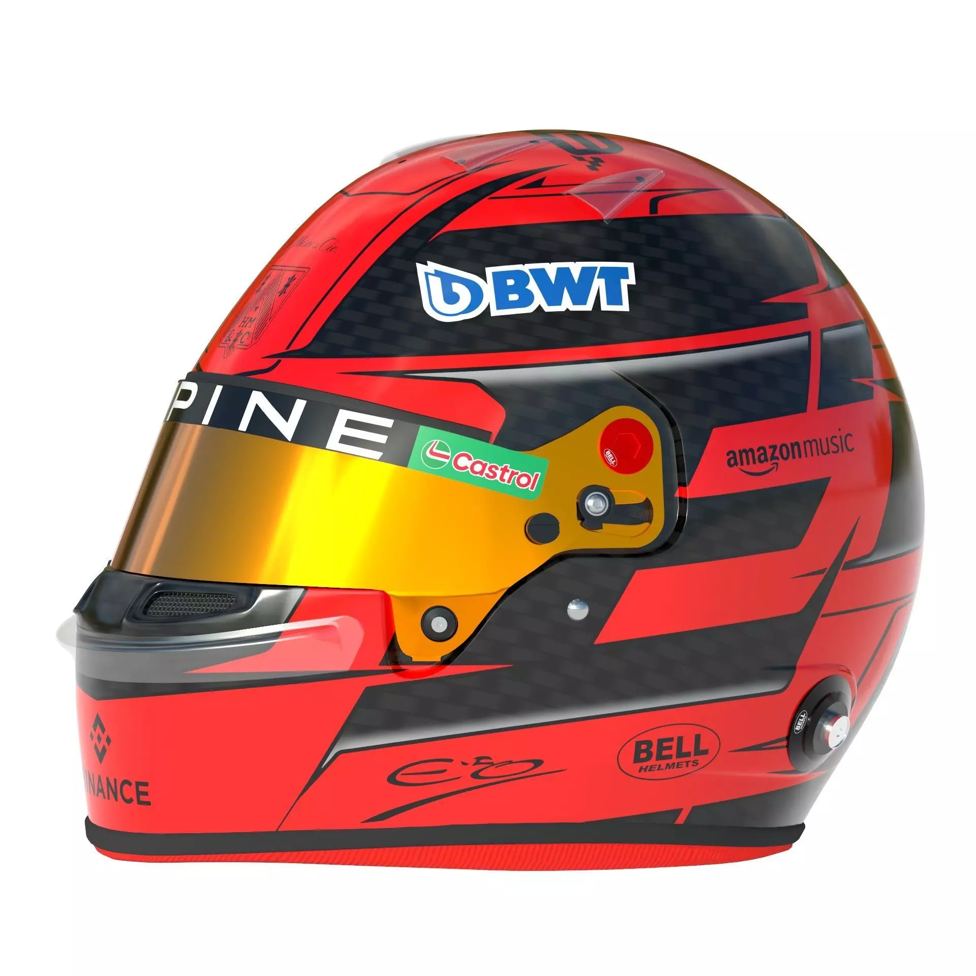 F1 Esteban Ocon Helmet 2024 3D model_4