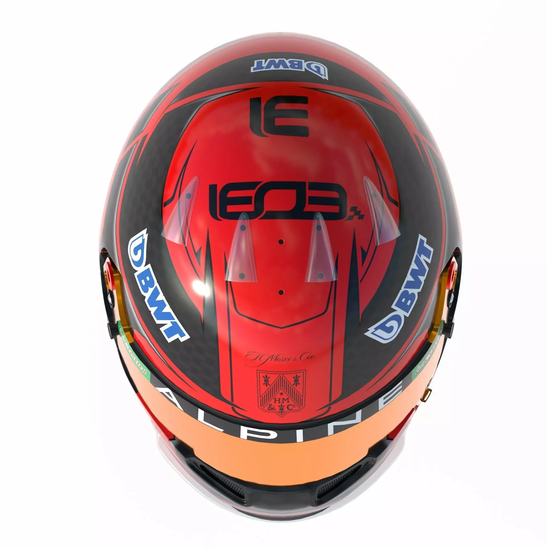 F1 Esteban Ocon Helmet 2024 3D model_11