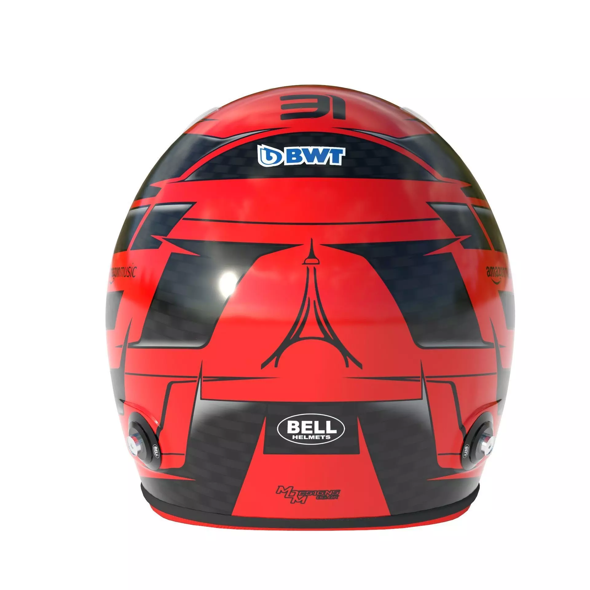 F1 Esteban Ocon Helmet 2024 3D model_6