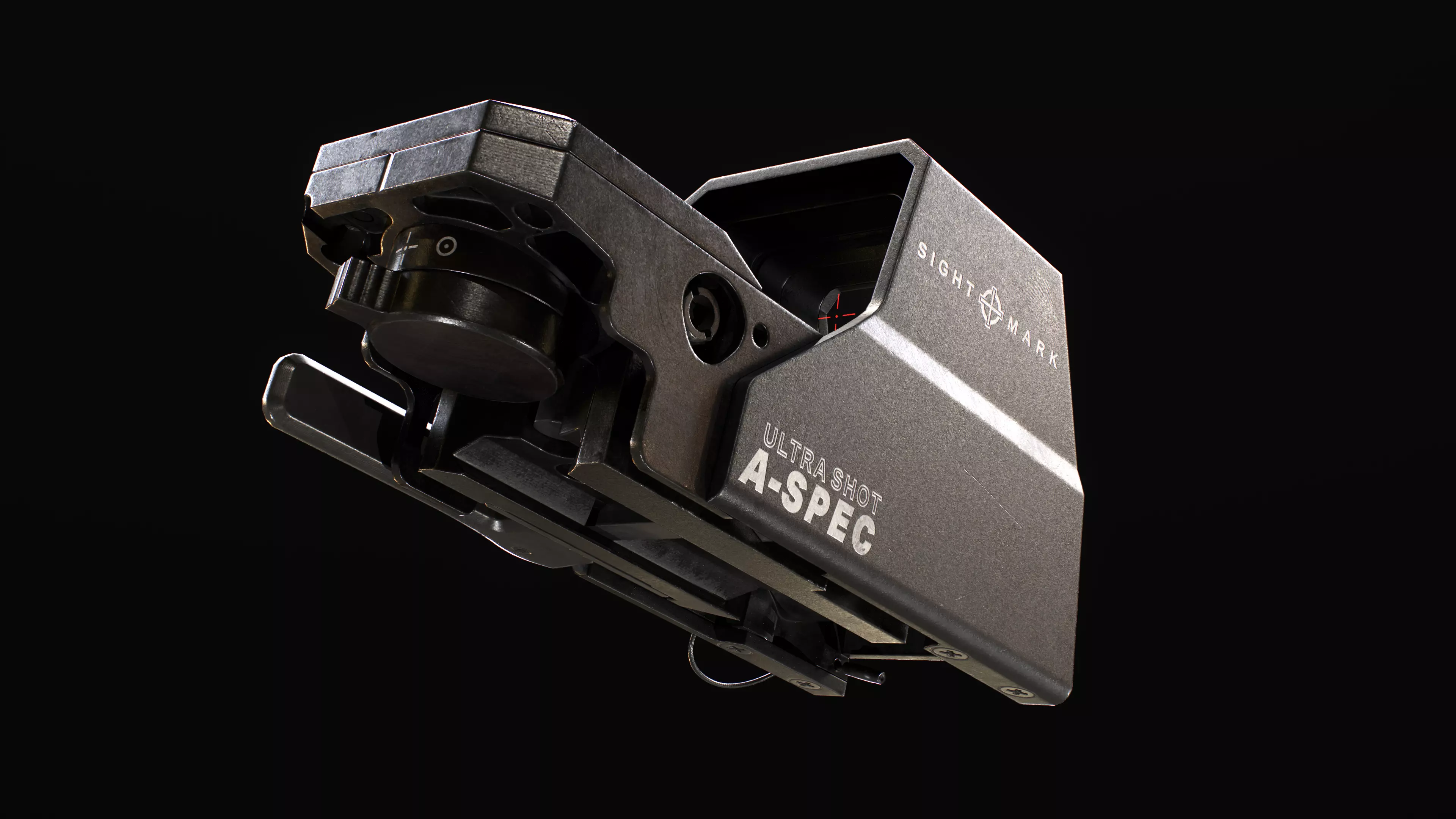 Sightmark A-Spec Reflex Sight with T-3 Magnifier Low-poly 3D model_4