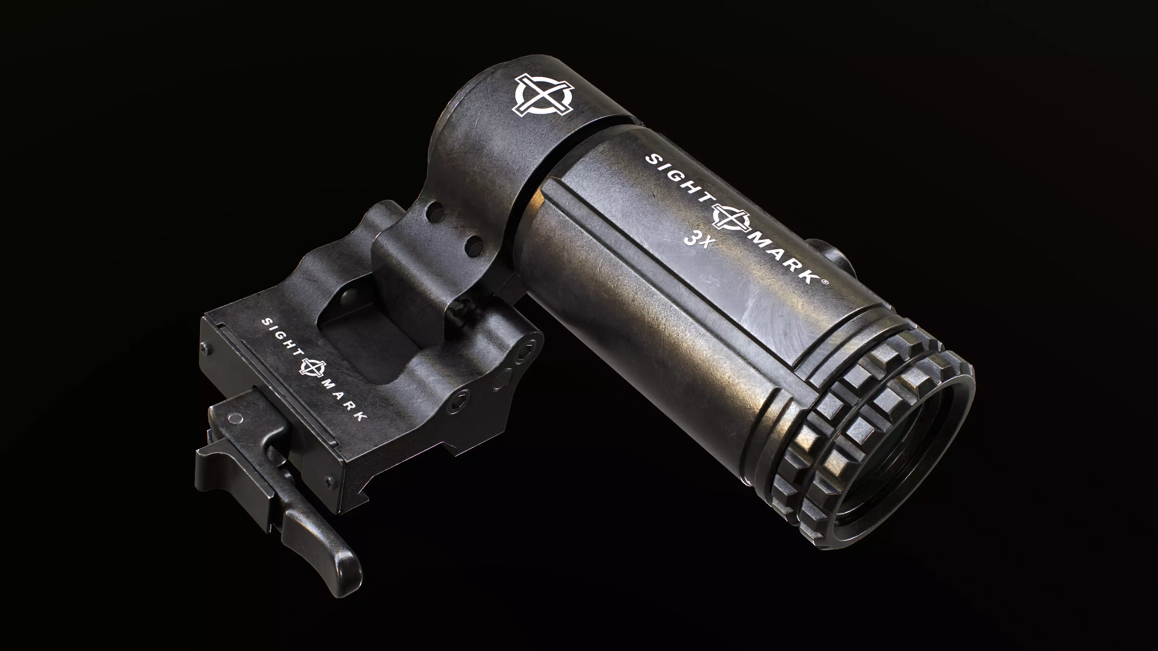 Sightmark A-Spec Reflex Sight with T-3 Magnifier Low-poly 3D model_18