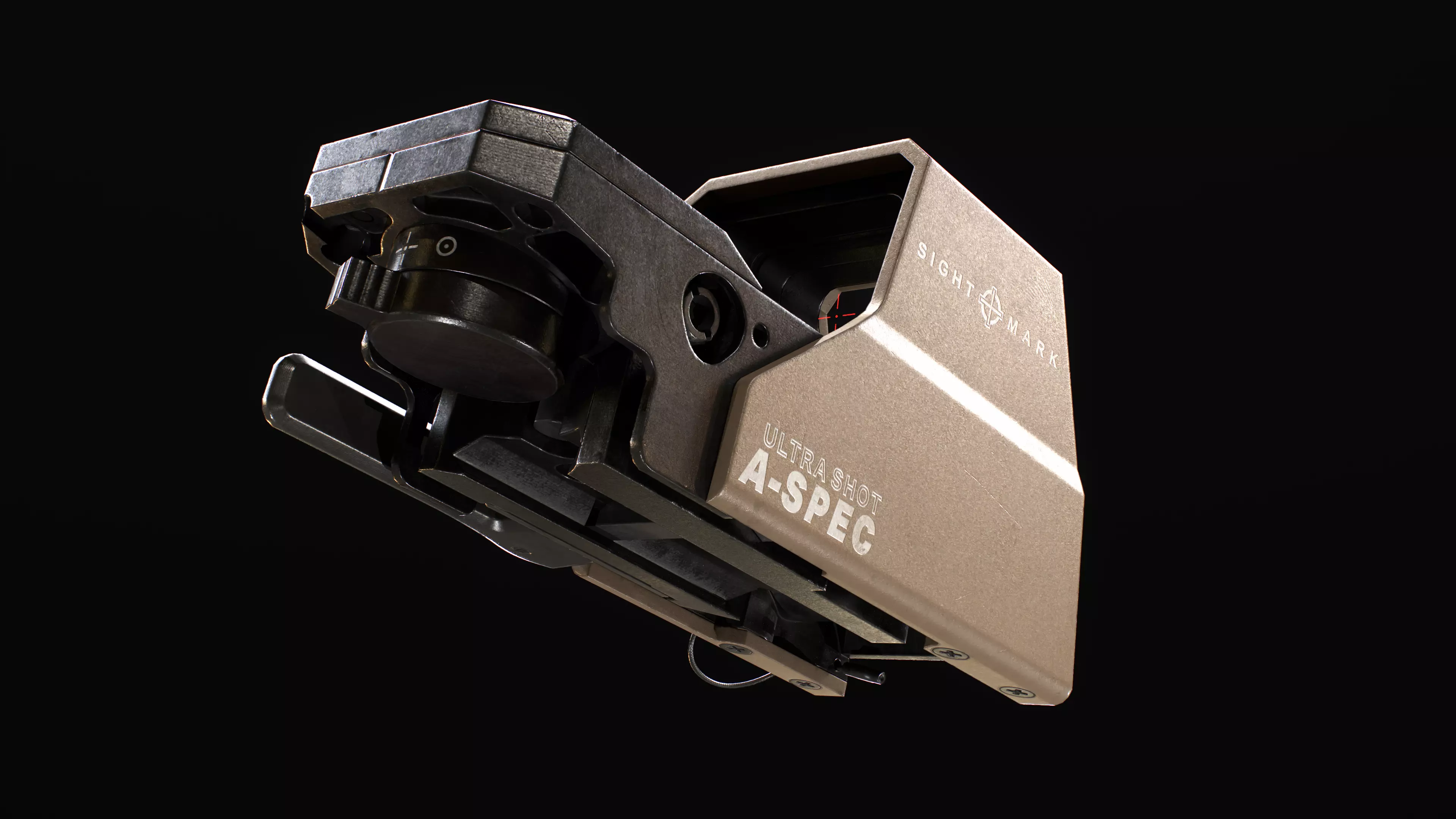 Sightmark A-Spec Reflex Sight with T-3 Magnifier Low-poly 3D model_5