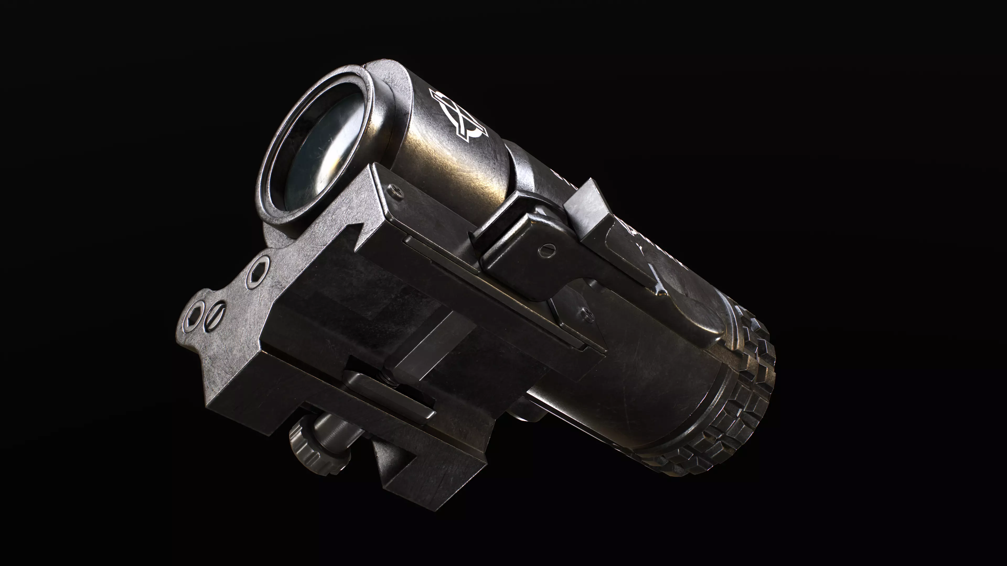 Sightmark A-Spec Reflex Sight with T-3 Magnifier Low-poly 3D model_19