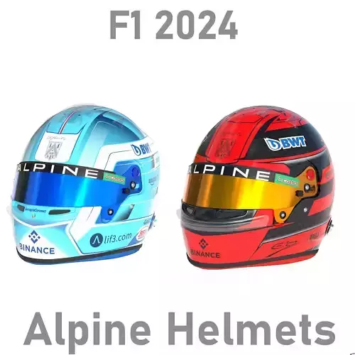 F1 Alpine Helmets 2024