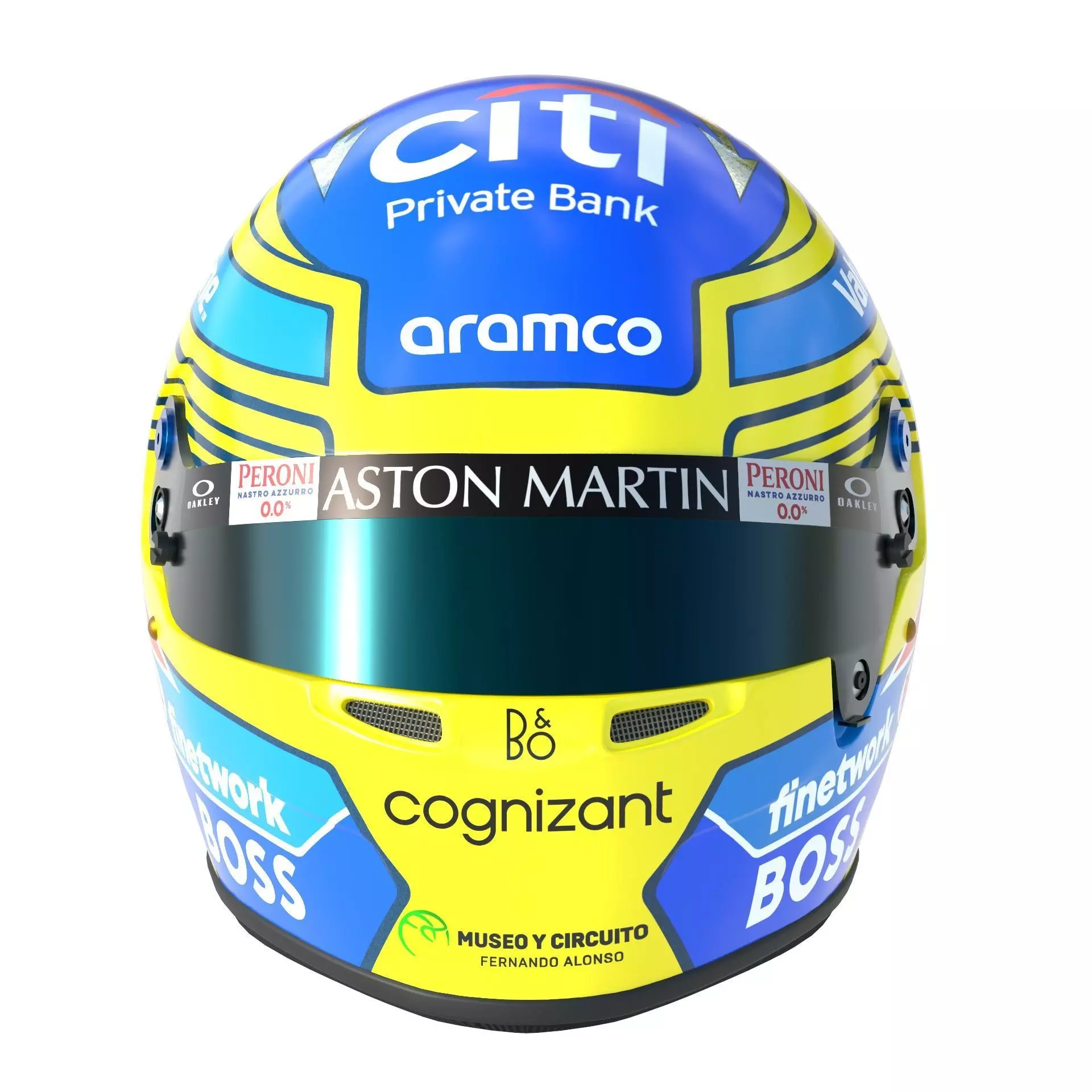 F1 Fernando Alonso Helmet 2024 3D model_1