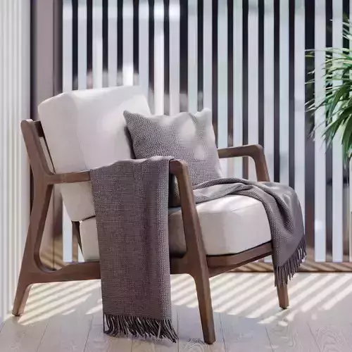 Interior scene living room 3D model 7