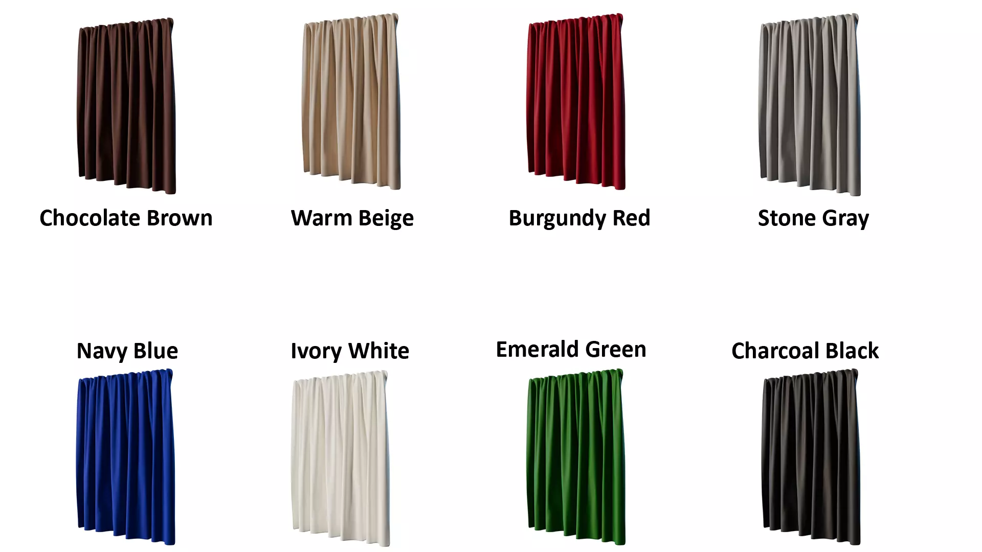 Curtain Set Vol1 3D model_2