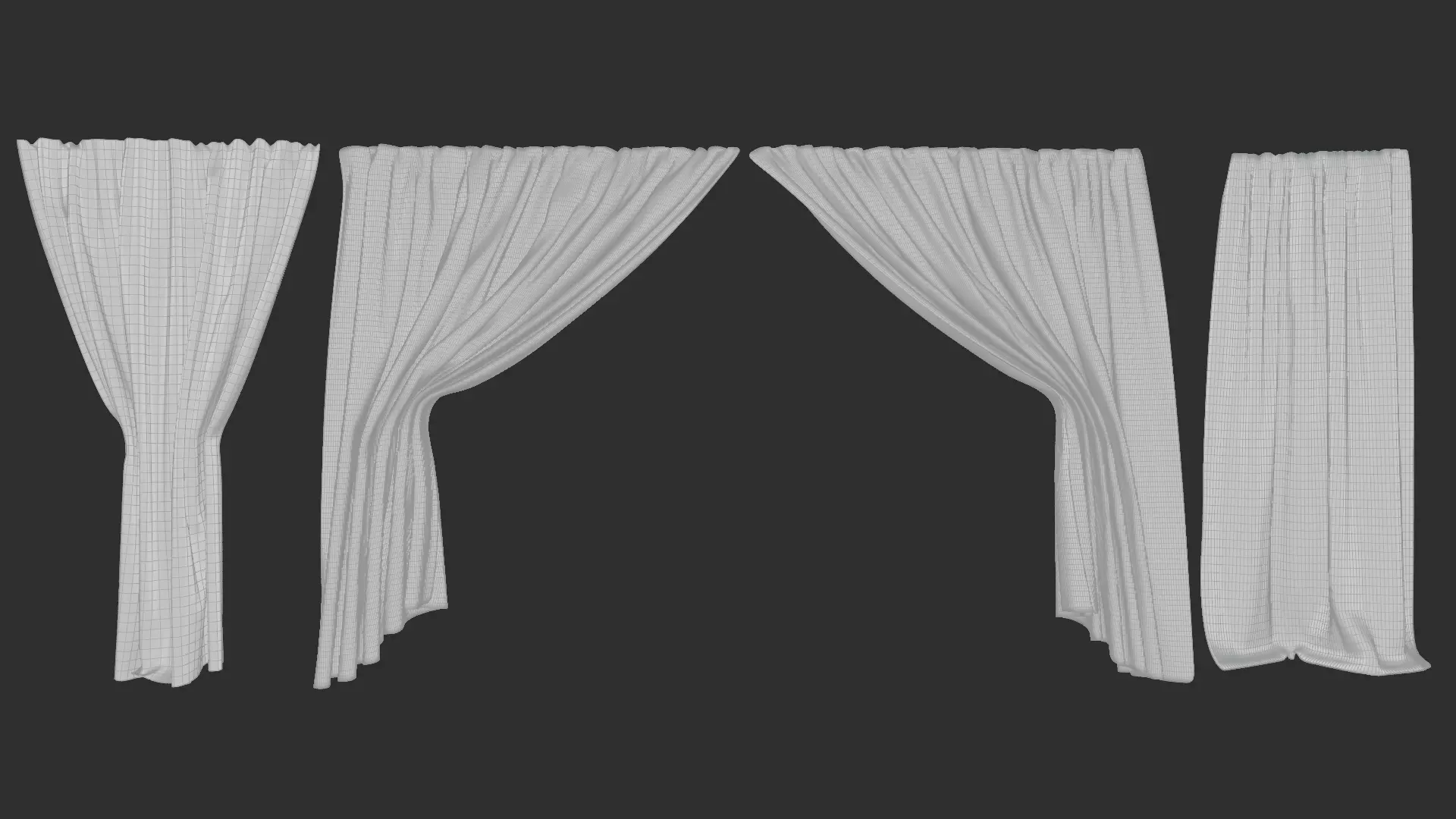 Curtain Set Vol1 3D model_9