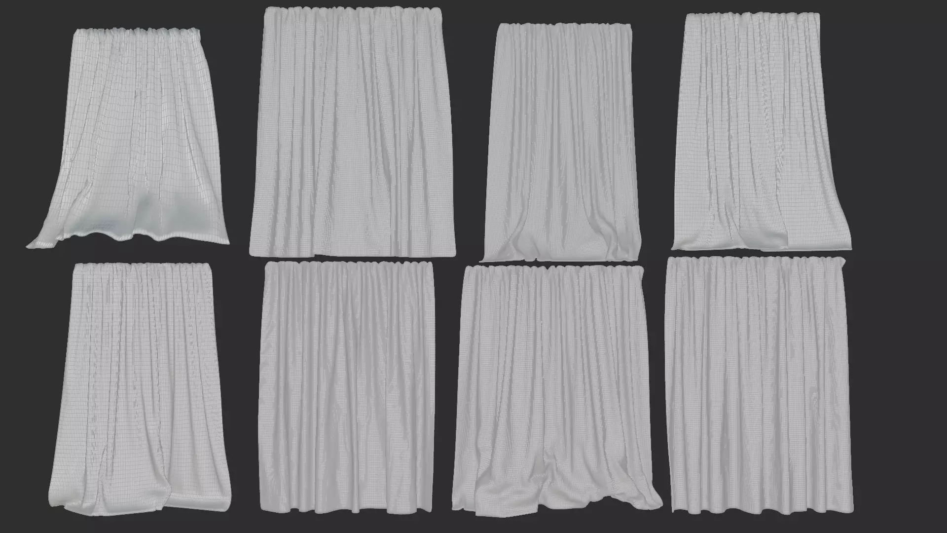 Curtain Set Vol1 3D model_10