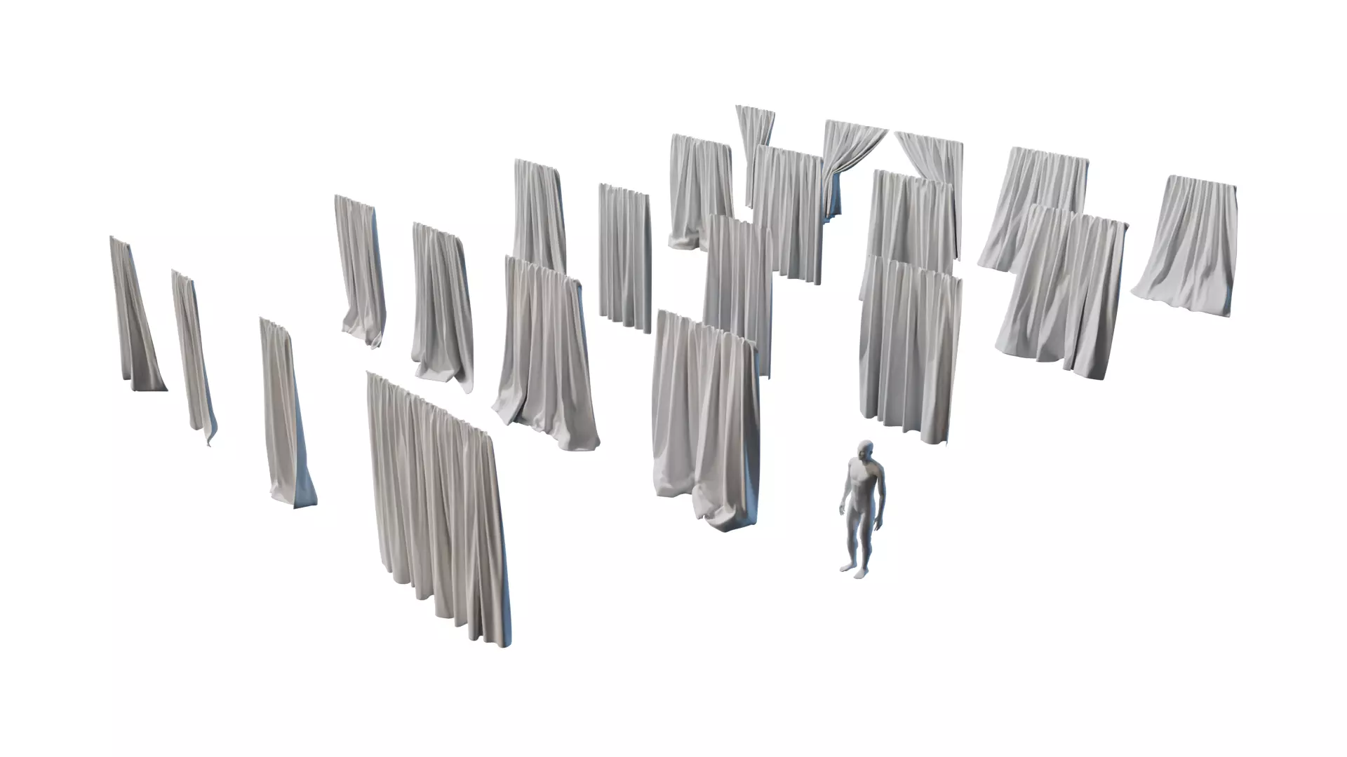 Curtain Set Vol1 3D model_1