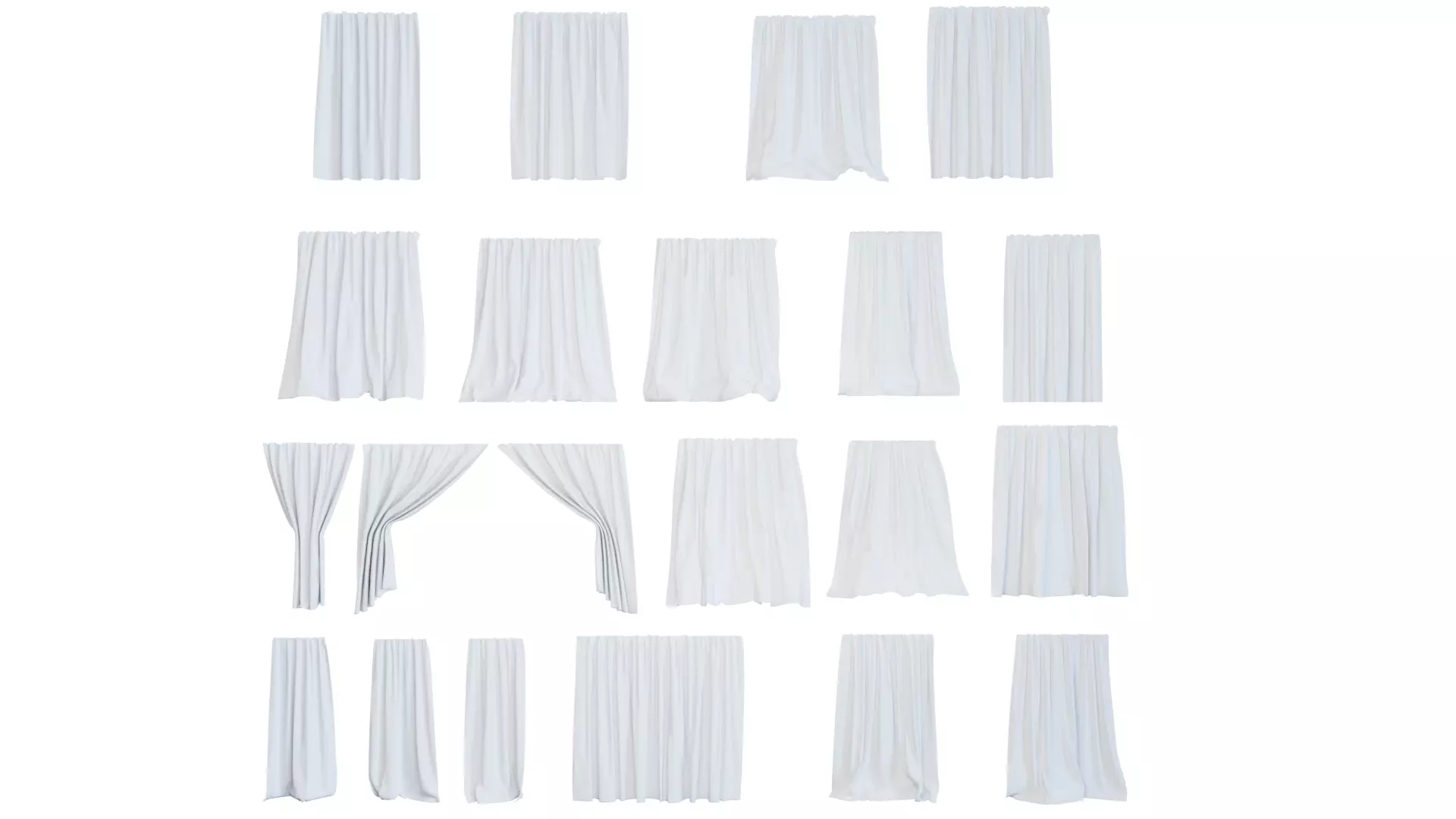 Curtain Set Vol1 3D model_0