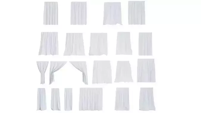 Curtain Set Vol1 3D model