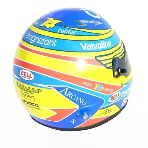 F1 Aston Martin Helmets 2024 3D model 7