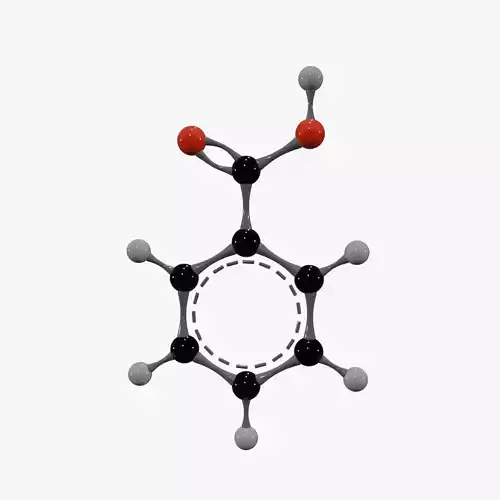 Benzoic acid Molecule