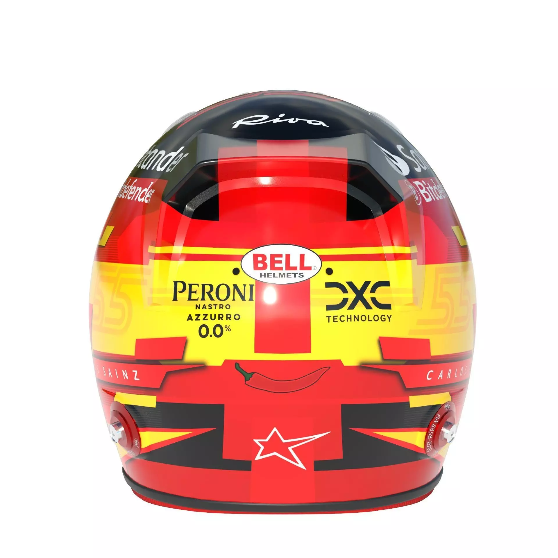 F1 Carlos Sainz Helmet 2024 3D model_5