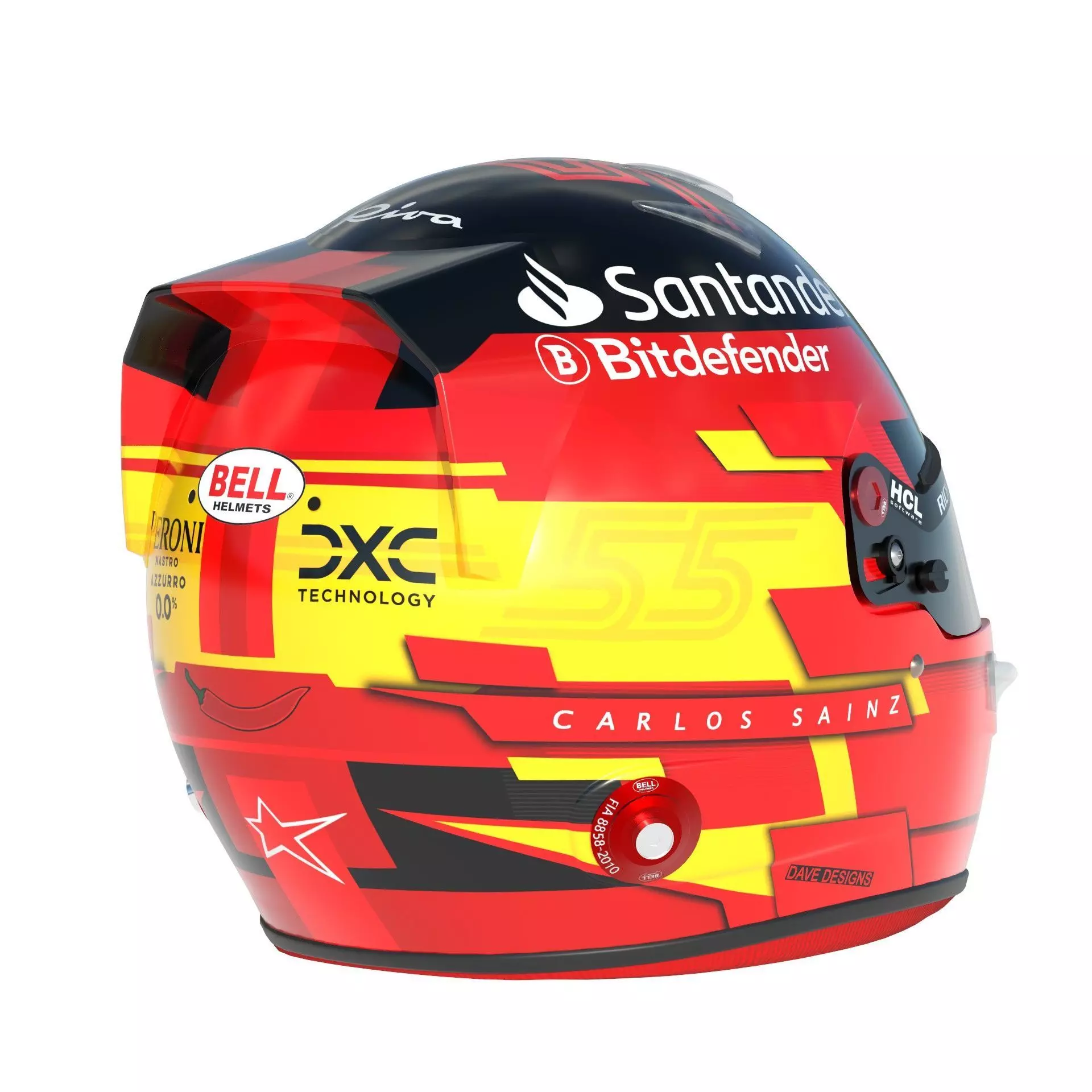 F1 Carlos Sainz Helmet 2024 3D model_6