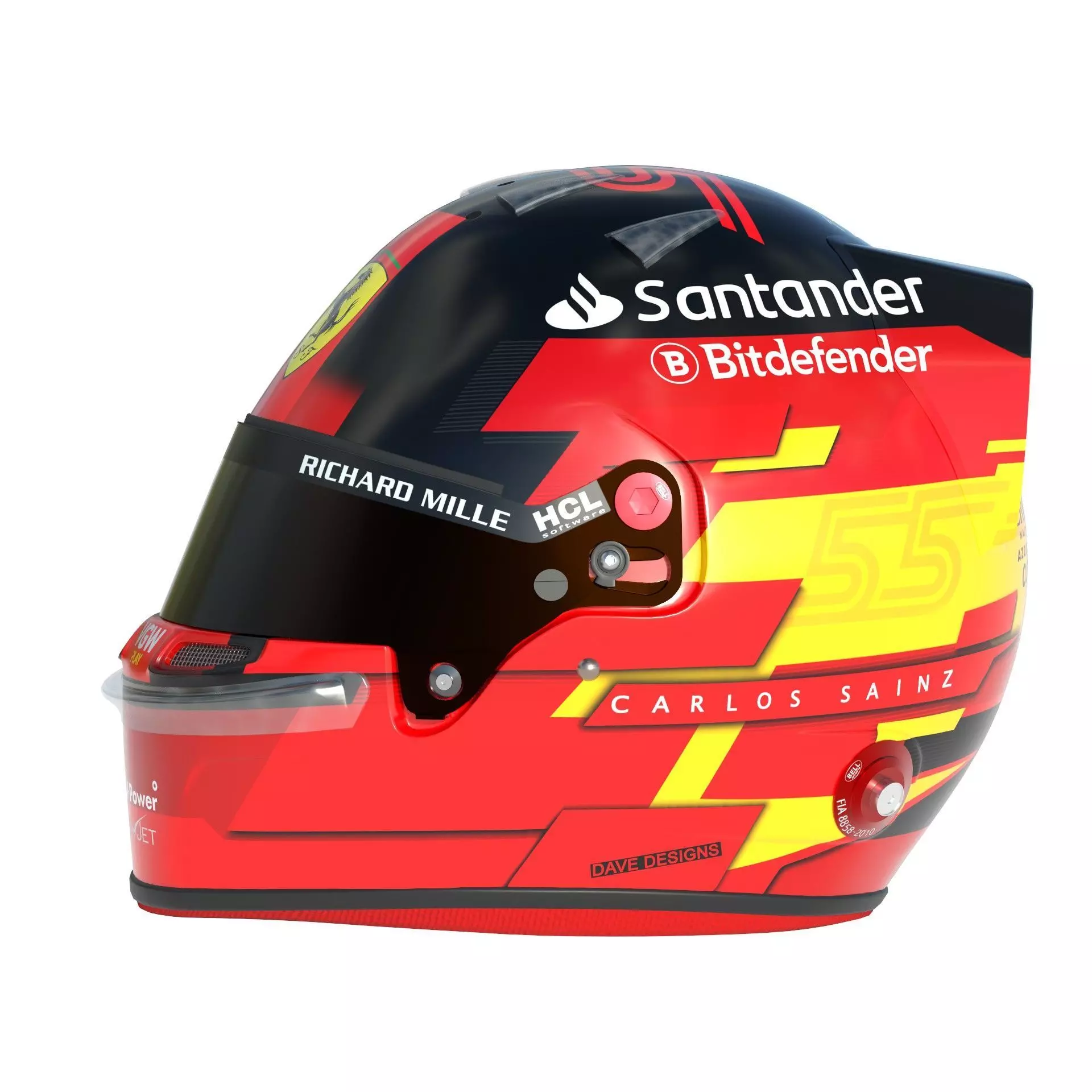 F1 Carlos Sainz Helmet 2024 3D model_3