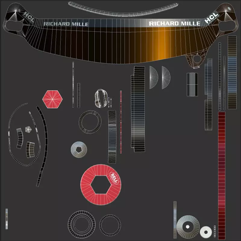 F1 Carlos Sainz Helmet 2024 3D model_17