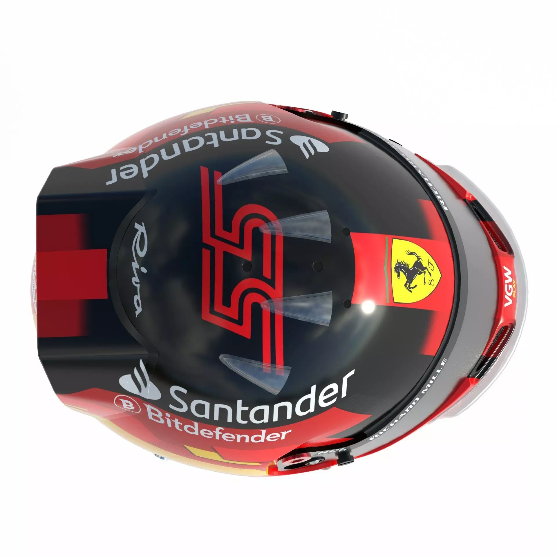 F1 Carlos Sainz Helmet 2024 3D model_10