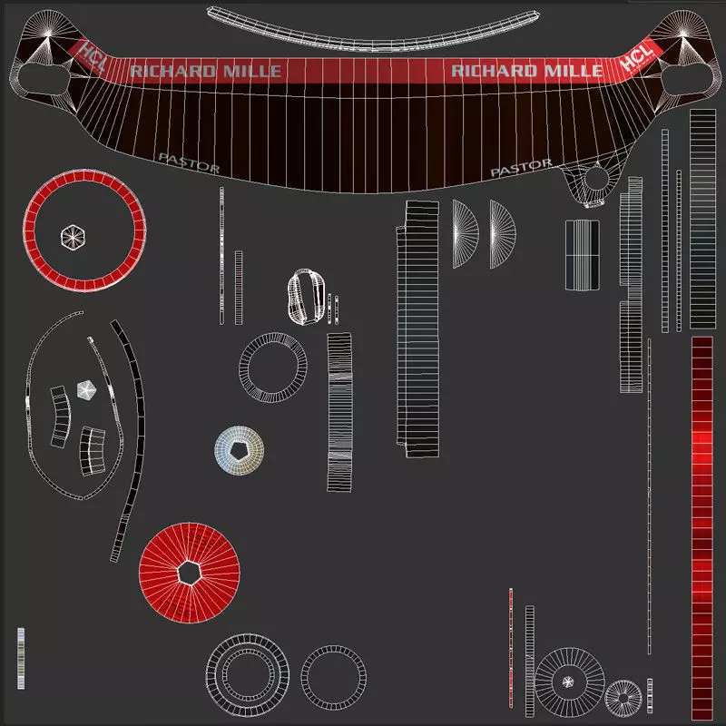 F1 Charles Leclerc Helmet 2024 3D model_17