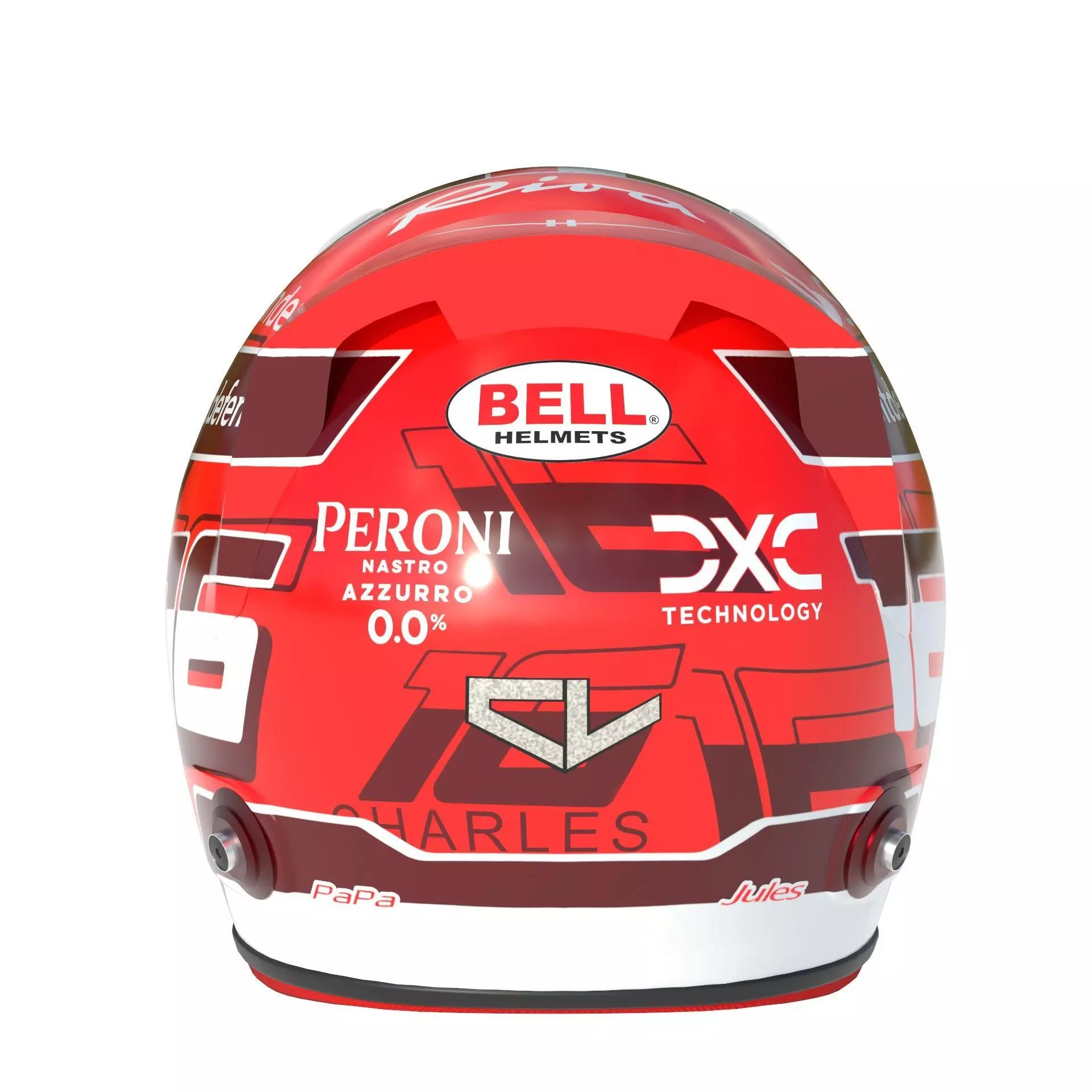 F1 Charles Leclerc Helmet 2024 3D model_5