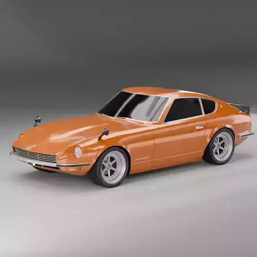 Classic Sports Car 3D Model Nissan Datsun 240Z
