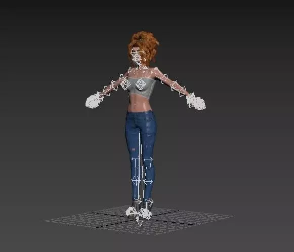 Female 3d Character Model  3D model_12