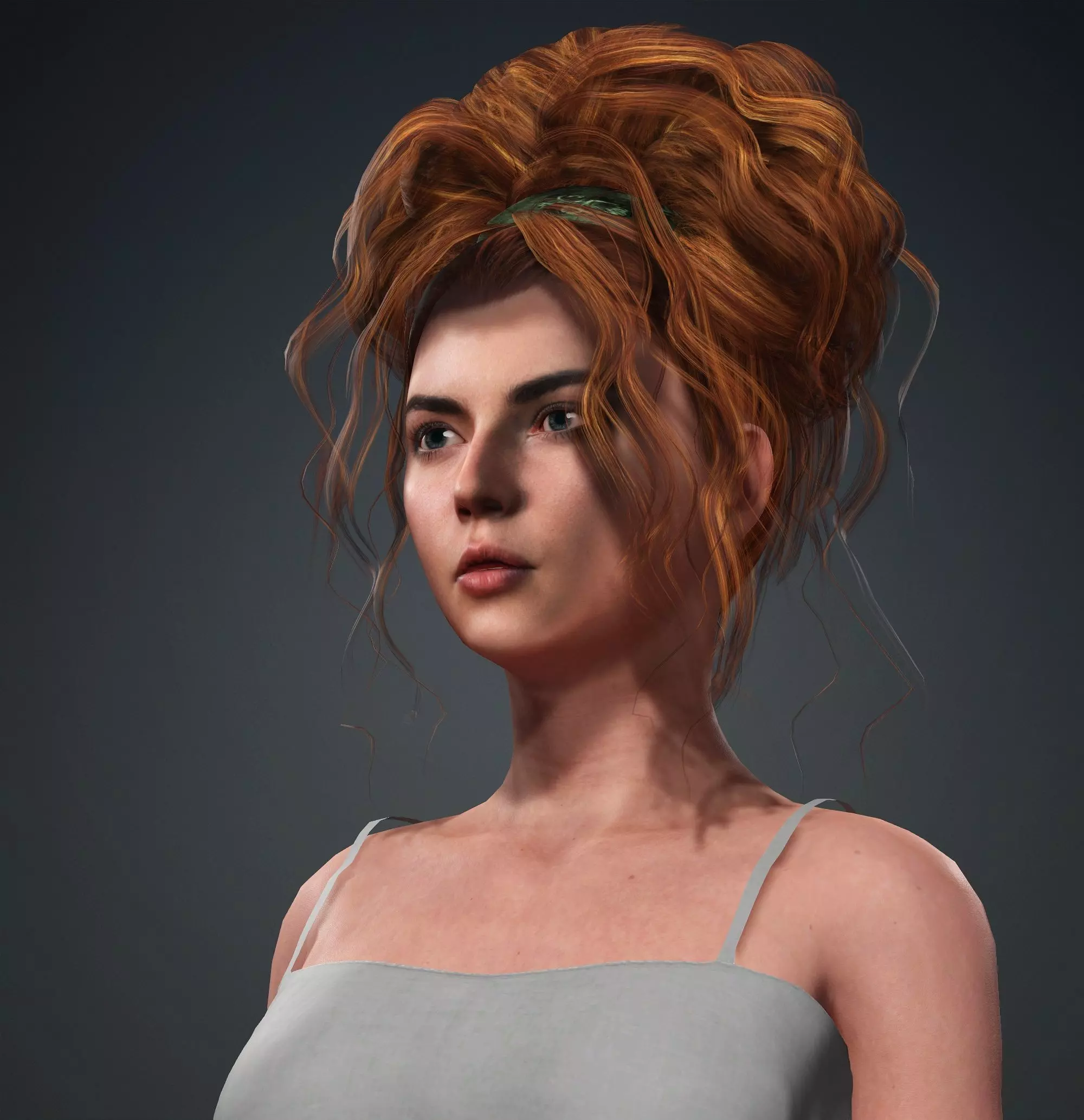 Female 3d Character Model  3D model_4