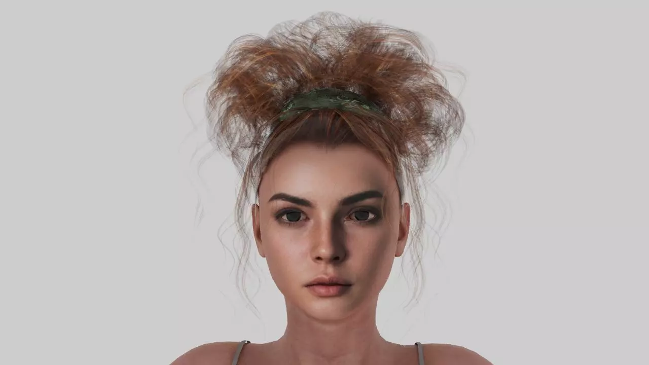 Female 3d Character Model  3D model_0